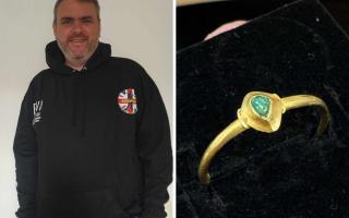 Find - Jim Ridge, from Frinton, found a rare medieval gold ring