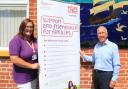 Wendy Taylor, scheme manager at Home-Start Harwich, with Ivan Henderson