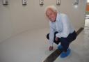 New floor - Mick Barry in the new-look facilities at Dovercourt Bay Lifestyles