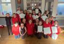 Celebration - Boogies Shoes Dance Academy with their ISTD certificates including newly qualified teacher Katie Rawlins-Waumsley (back)
