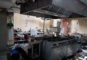 Scorched - The 52-bed capacity kitchen in the Ramsey Care Centre following the Michaelstowe Hall fire