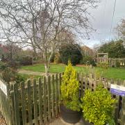 Haven - the railway station garden in Wrabness