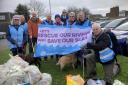 Community - the Frinton Frombles with a RIvercare banner