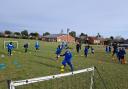 Focused - Children put through their paces at Lawford Fun Football