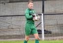 Safe hands: Brad Cook made some good saves but was unable to prevent Harwich and Parkeston from losing at Great Yarmouth Town.