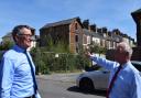 Success - Sir Bernard Jenkin MP for Harwich and North Essex and councillor Ivan Henderson who are delighted with the direction the project is now taking
