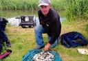 MATCH-WINNING HAUL: Ged Spurgin was victorious in a Harwich Angling Club contest on Dock River.