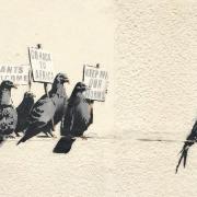 The Banksy work scrubbed clean from Clacton seafront. Photo: Banksy.co.uk