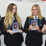 Book club - Alycia Turner, Leah Horsnell and Amelia Stone with teacher Vanessa Williams Picture:Harwich and Dovercourt High School