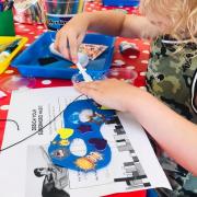 Dazzling - Jenson Smith, five, at the superhero family fun Father's Day event