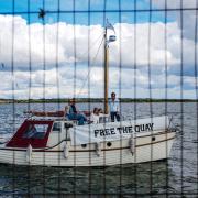 Campaign - a Free the Quay protest in 2022