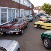 Stunning - A selection of classic cars in Harwich Museum car park.