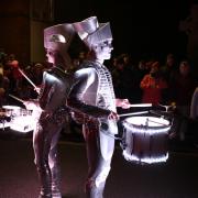 Neon - Spark! performed at the winter light festival. Picture: Simon Wild