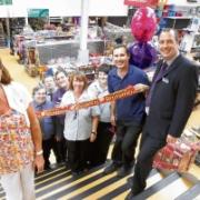 Leaving bash – Lizi Ninnim is given a retirement send-off by work colleagues at the Range store