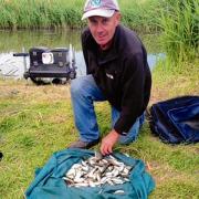 MATCH-WINNING HAUL: Ged Spurgin was victorious in a Harwich Angling Club contest on Dock River.