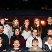 Cast of Guys and Dolls at the West Cliff Theatre, in Clacton