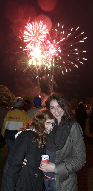 03-06-12
Jubilee celebrations with fireworks at Dedham.
Ella Sambrook, 11, with Auntie Flic Moore (corr)
