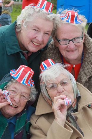 nigel brown
Harwich road playing field, wix,jubilee party on the field with games and races including egg and spoon and sack races,on Tuesday.Minnie Bird, Pat Bowers, Debby Balls and Glad Everett.