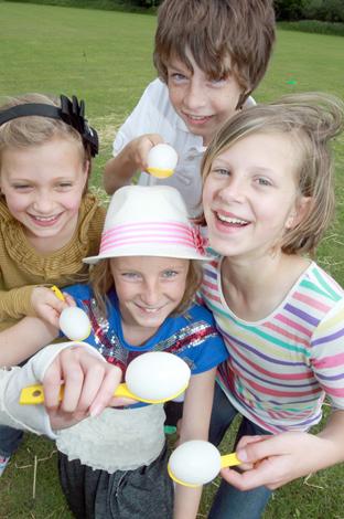 nigel brown
Harwich road playing field, wix,jubilee party on the field with games and races including egg and spoon and sack races,on Tuesday. Egg and spoon race, Abby Wood, Lucy and Hannah Isted,James Hanton.