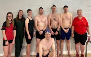 Swimmers - Dovercourt Bay staff swam a combined 55km during the weekend