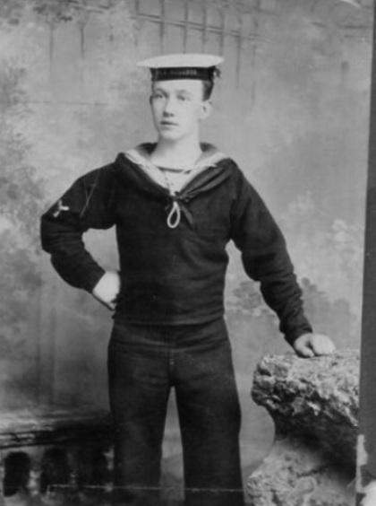 LEFT BABY DAUGHTER: A leading stoker, Charles John Parr was married and lived in Station Road, Harwich. His daughter was just one year and nine months old when he drowned on a submarine on December 3, 1916.