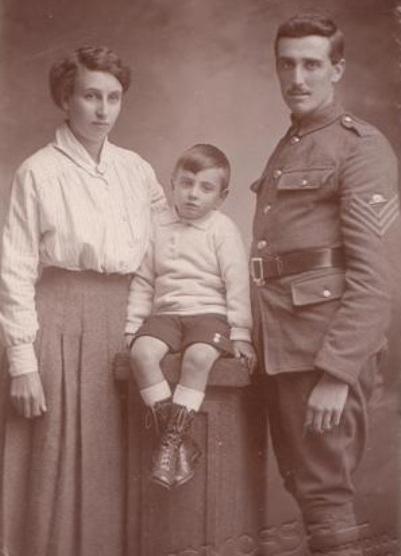 FAMILY MAN: Sgt John Frederick Tye, of Fernlea Road, Harwich, who died
on November 2, 1917. Below, Corporal Eldred Rainbert, of Stour Cottages,
Harwich, was 19 when he was killed on November 15, 1917.