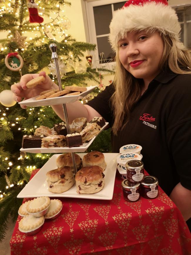 Chloe McGrath has been part of the Tiptree Patisserie team which is delivering cakes and teas to people’s doorsteps