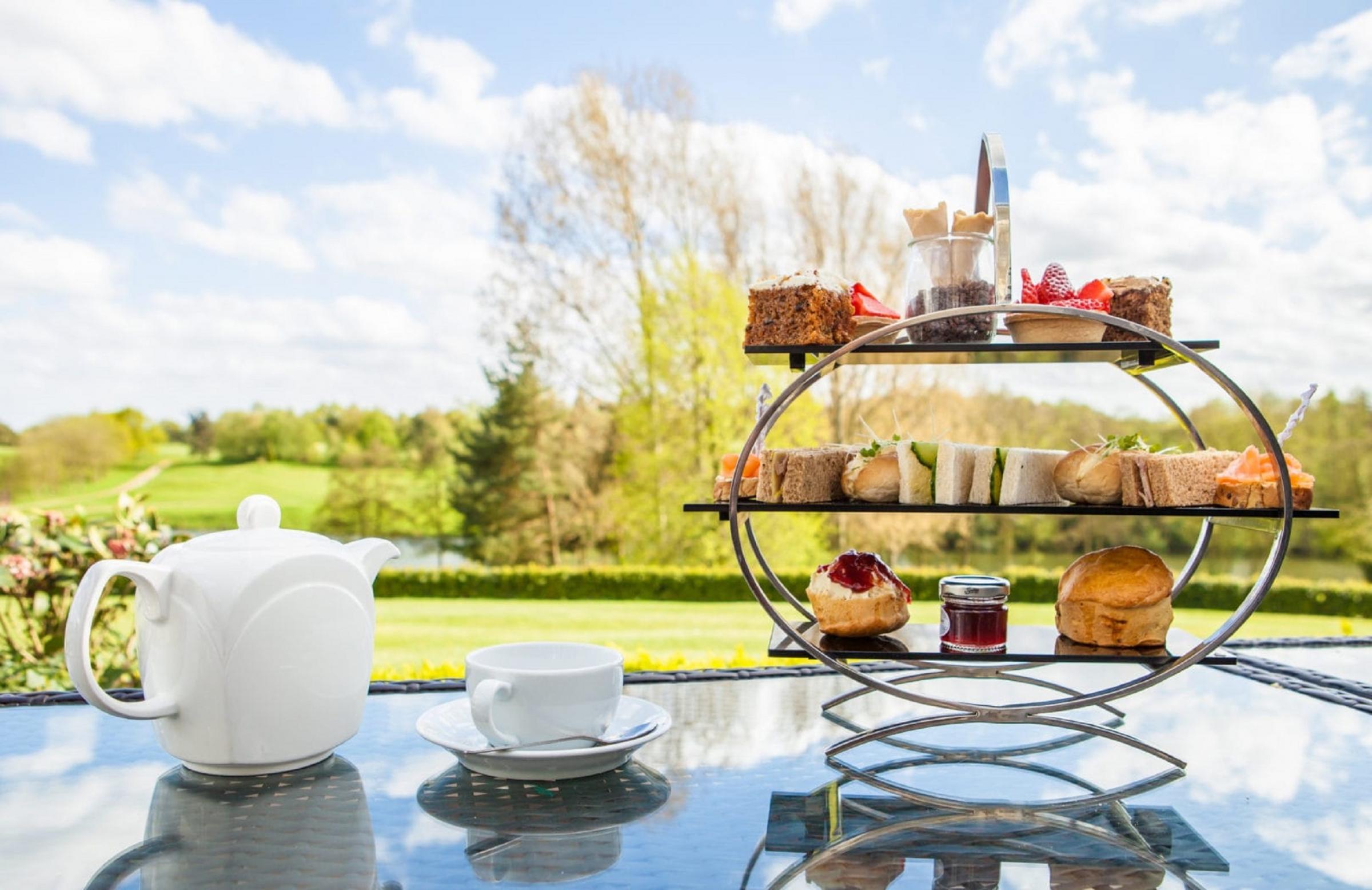 Afternoon tea at Stoke by Nayland Hotel, Golf and Spa