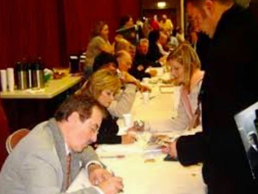 Sign here please - fans get a chance to meet the stars