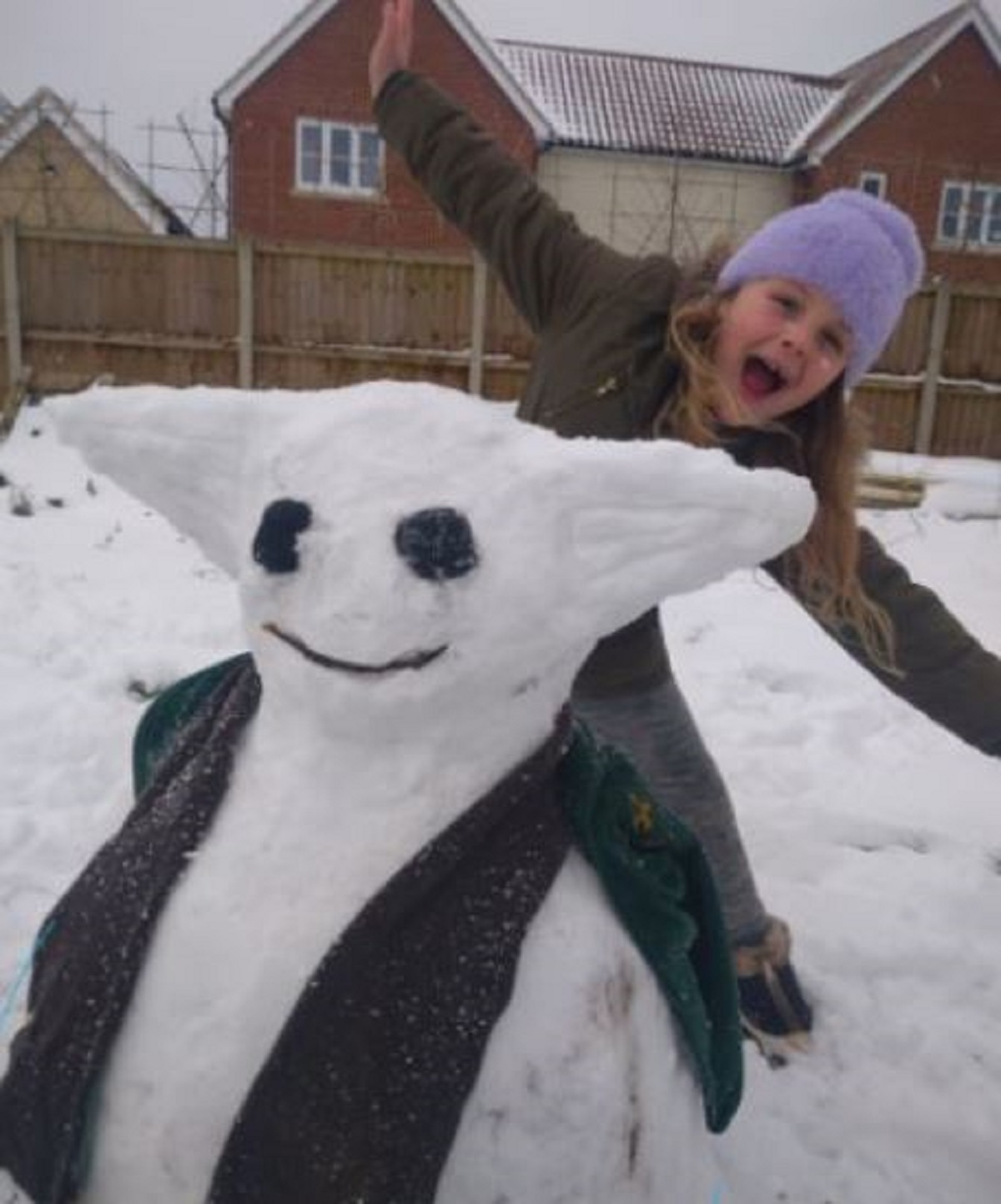 Snow Yoda - Phoebe Carr produced this masterpiece 