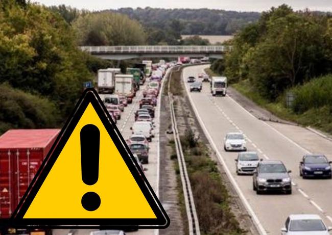 Drivers warned as A12 crash causes seven miles of congestion