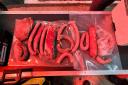 Seized- Illegal pork products seized by SCPHA