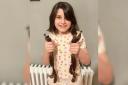 Chop - Rosie Moore, ten, cut 13 inches off her hair to help make wigs for children with cancer and other conditions