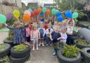 Delighted - Wix and Wrabness Preschool pupils were excited after receiving the rating