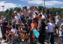 Group Fun - Youngsters lit up the skatepark jam at last year's event