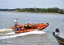 Rescue - The Harwich RNLI crew on the job. Picture: Harwich RNLI/Peter Bull