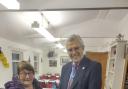 Generous - Parkeston councillor Marion Kadlec with Essex High Sheriff Nick Alston.