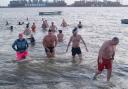 POPULAR EVENT: More than 40 swimmers braved the dip