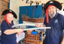Pirates - Harwich Society volunteers Lesley Elliot and Paul Smith