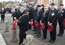 Commemorating - Harwich mayor Maria Fowler laid a wreath