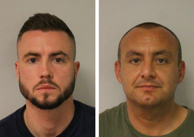 Harwich and Manningtree Standard: Jamie Lewis and Deniz Jaffer who have been jailed