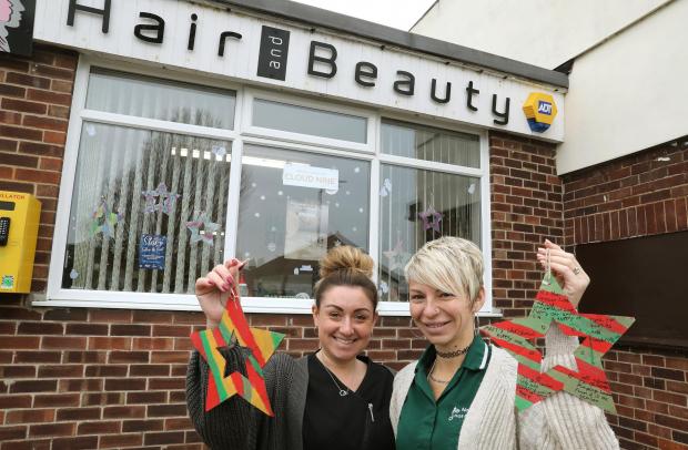 Harwich and Manningtree Standard: Clarice Bray and Emma Cox at Hair bythe Station