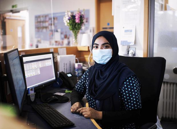 Harwich and Manningtree Standard: Maliha Ahmed is thrilled to have been employed as a ward clerk in the St Helena Hospice inpatient unit