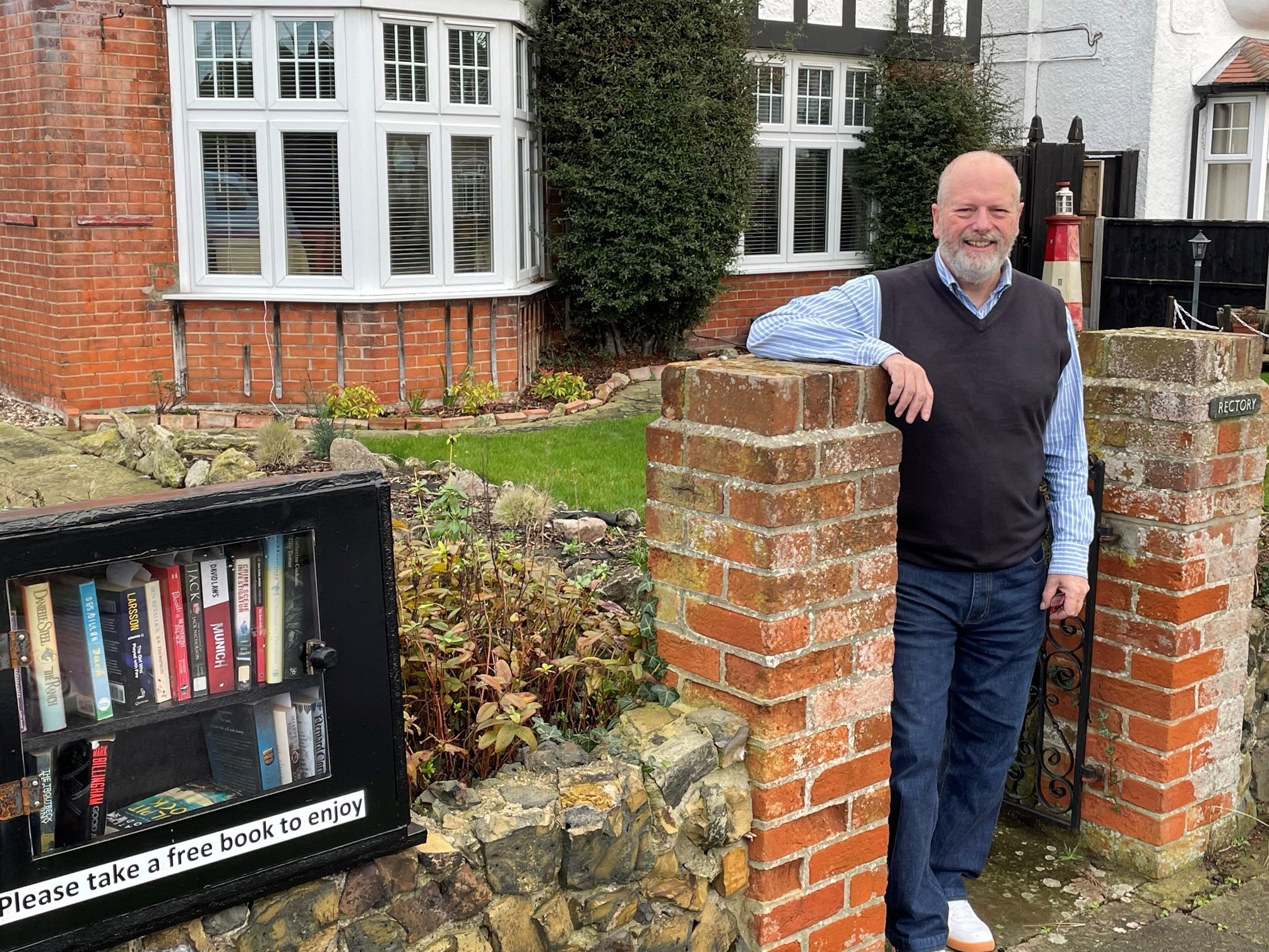 Good deed - Don Smith, 65, of Frinton, launched a book box project providing free books for residents to enjoy