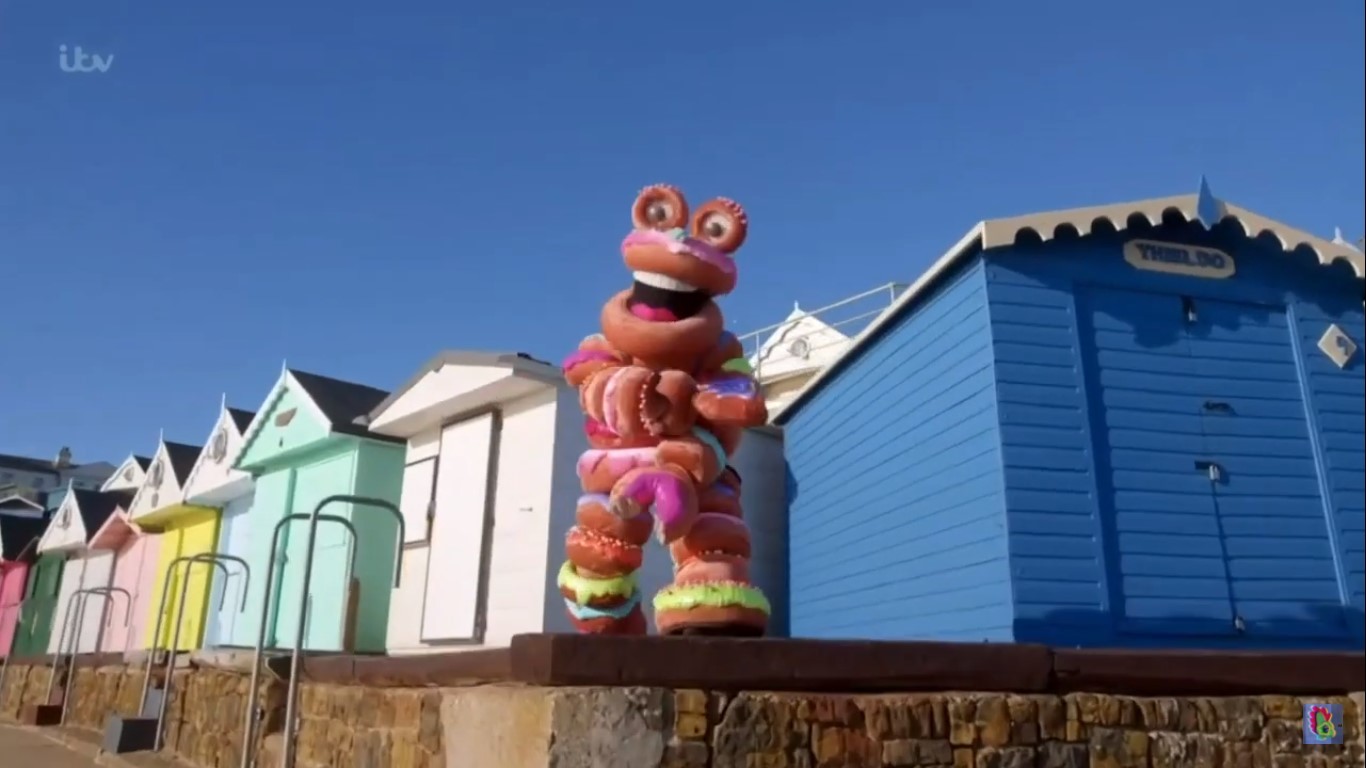 Last weekend’s episode of The Masked Singer showed clips which had been filmed along Walton’s seafront. Picture: ITV
