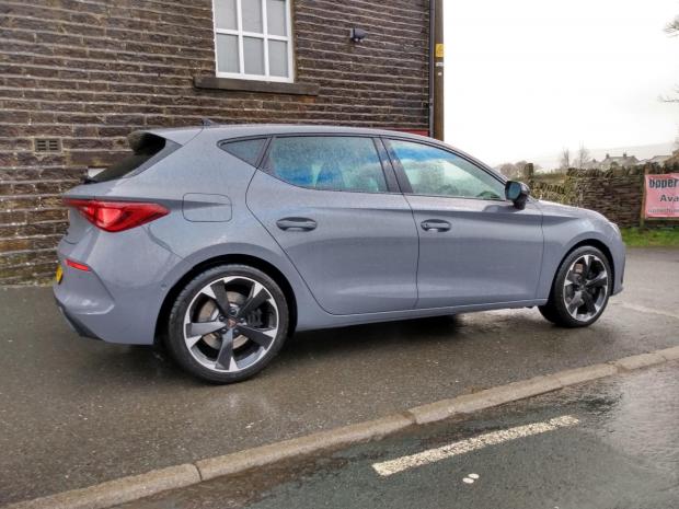 Harwich and Manningtree Standard: The Cupra Leon on test during stormy conditions 