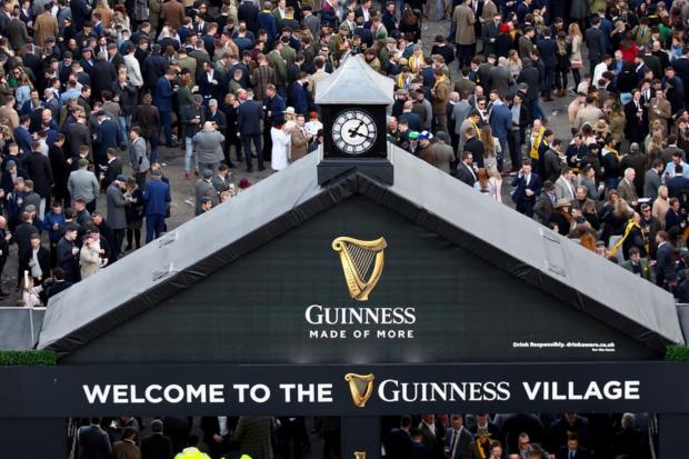 Harwich and Manningtree Standard: The Guinness Village is always a popular hang-out at the Cheltenham Festival.(Tim Goode/PA)