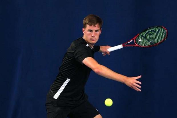 Ball work - Henry Patten is set to make his Wimbledon debut today in the men's doubles Picture: NIGEL FRENCH PA