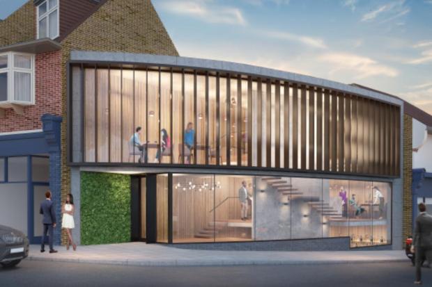 CGI of how the proposed new restaurant in Leigh Road could look