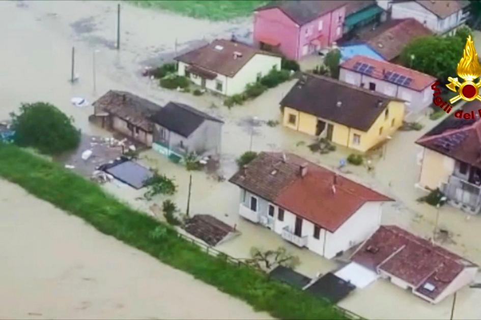 Venice set to raise mobile dyke as swollen rivers flood towns in northern Italy